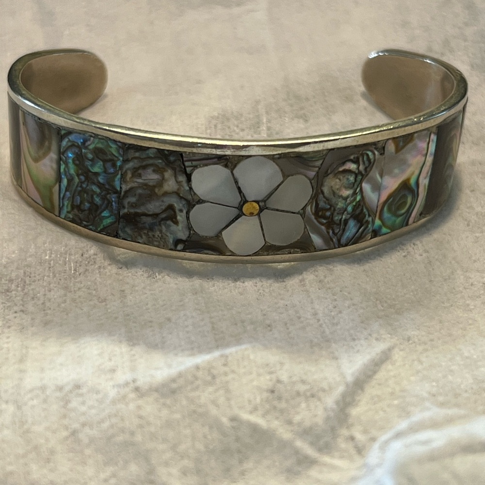 Vintage Abalone Mexico cuff